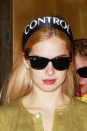 Addison Rae Pairs Knit Mini-Dress with Unexpected Flip-Flops for NYC Appearance