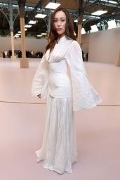 Alycia Debnam-Carey Embraces Corseted Chiffon At Zimmermann Paris Show