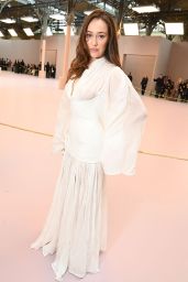 Alycia Debnam-Carey Embraces Corseted Chiffon At Zimmermann Paris Show