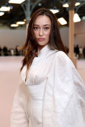 Alycia Debnam-Carey Embraces Corseted Chiffon At Zimmermann Paris Show