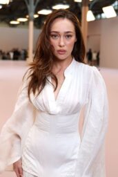 Alycia Debnam-Carey Embraces Corseted Chiffon At Zimmermann Paris Show