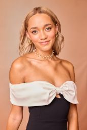 Amirah J Selects a Bicolor Bow Mini-Dress for ABC End of Summer Soirée
