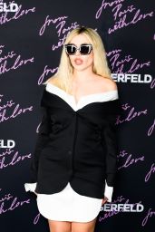 Ava Max Embraces Deconstructed Shirting at Karl Lagerfeld Party
