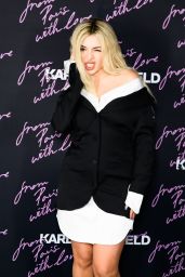 Ava Max Embraces Deconstructed Shirting at Karl Lagerfeld Party