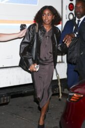 Ayo Edebiri Defines Effortless Style in Satin and Leather 2025
