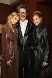 Barbara Palvin Wears Avant-Garde Leather Coat to Mackage Dinner