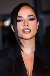 Becky G Embraces Cropped Tailoring at Stella McCartney Show