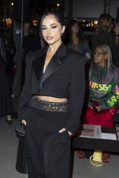 Becky G Embraces Cropped Tailoring at Stella McCartney Show