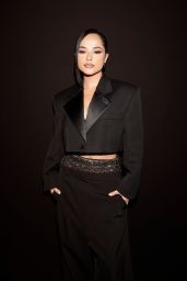 Becky G Embraces Cropped Tailoring at Stella McCartney Show