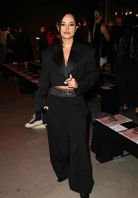 Becky G Embraces Cropped Tailoring at Stella McCartney Show