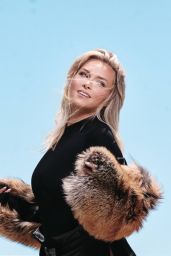 Camille Kostek for Ocean Drive October 2025: Monochrome Texture Play