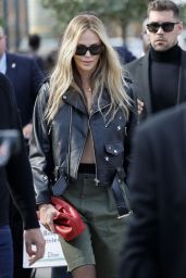 Charlize Theron Embraces Utility Grunge at Dior Show