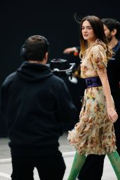 Charlotte Lawrence Floral Dress Valentino Fashion Show