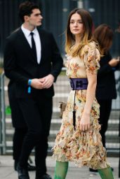 Charlotte Lawrence Floral Dress Valentino Fashion Show