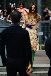 Charlotte Lawrence Floral Dress Valentino Fashion Show