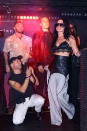 Demi Lovato Champions Power Tailoring and Lace for Nylon Party Performance