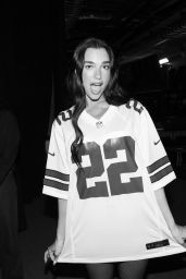 Dua Lipa Channels Vintage Chanel in Sequined Performance Bodysuit