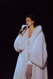 Dua Lipa’s Bold Stage Look: Oversized Fur and Nude Contrast at October 2025 Performance