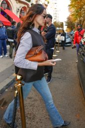 Eiza Gonzalez Channels 70s Chic Street Style in Paris