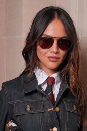 Eiza Gonzalez Dons Thom Browne at Paris Fashion Show