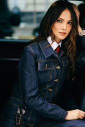 Eiza Gonzalez Opts for Denim Tailoring in Paris Photoshoot, October 2025