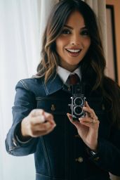 Eiza Gonzalez Opts for Denim Tailoring in Paris Photoshoot, October 2025
