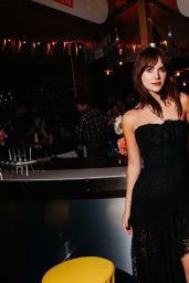 Emilia Jones Channels Gothic Glamour in Asymmetric Black Lace Outfit