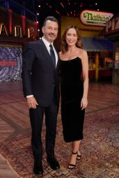 Emily Blunt Selects Classic Dolce & Gabbana for TV Appearance