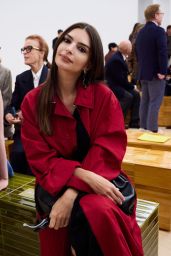 Emily Ratajkowski Champions Voluminous Red at Loewe Show
