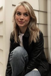 Emma Brooks in Effortless Cool: Leather, Denim, and 90s Nonchalance for 2025