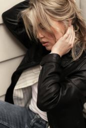 Emma Brooks in Effortless Cool: Leather, Denim, and 90s Nonchalance for 2025