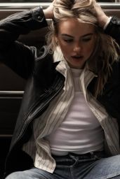Emma Brooks in Effortless Cool: Leather, Denim, and 90s Nonchalance for 2025