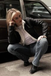 Emma Brooks in Effortless Cool: Leather, Denim, and 90s Nonchalance for 2025