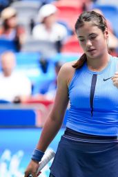 Emma Raducanu on Court Wear at Wuhan Open 2025