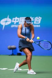 Emma Raducanu on Court Wear at Wuhan Open 2025