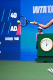 Emma Raducanu on Court Wear at Wuhan Open 2025