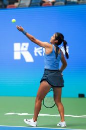 Emma Raducanu on Court Wear at Wuhan Open 2025