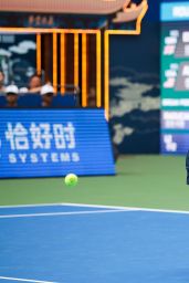 Emma Raducanu on Court Wear at Wuhan Open 2025