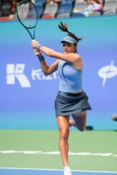 Emma Raducanu on Court Wear at Wuhan Open 2025