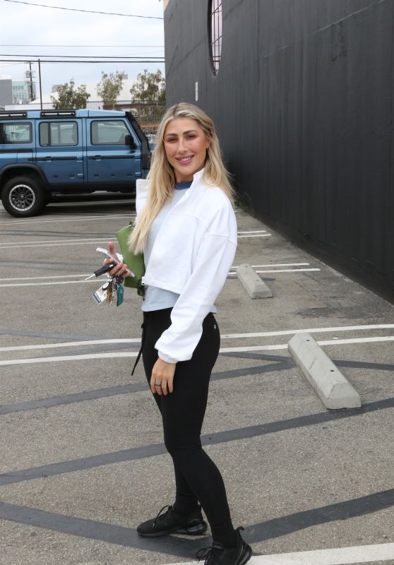 Emma Slater Selects Athleisure Blazer Combo in Hollywood