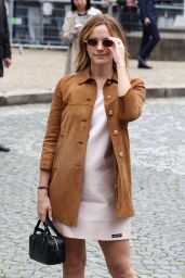 Emma Watson Embraces Minimalist Suede for Miu Miu Show