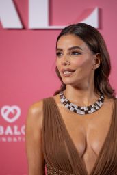 Eva Longoria Wears Intricate Beaded Gown at Monaco Gala