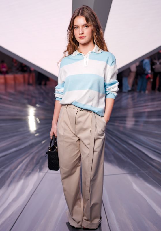 Florence Hunt Channels Collegiate Chic at Dior Spring Summer 2026
