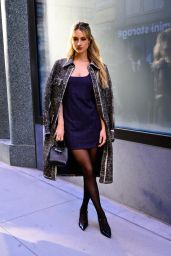 Grace Van Patten Champions the Structured Mini Dress in New York