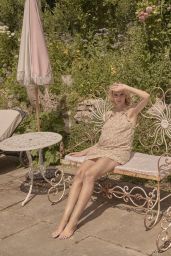 Greta Bellamacina Embraces Vintage Florals in Intimate 2025 Photoshoot