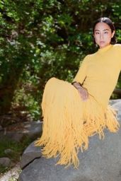 Greta Lee Editorial Highlights Maximalist and Minimalist Styles