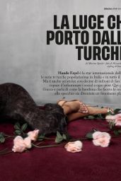 Hande Erçel Channels Neo-Glamour for Grazia Italia Cover October 2025