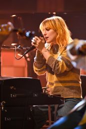 Hayley Williams Selects Striped Sweater for The Tonight Show