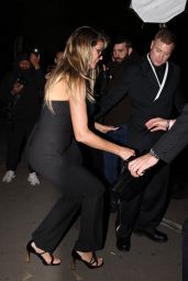 Heidi Klum Monochromatic Black Jumpsuit at Karl Lagerfeld Party