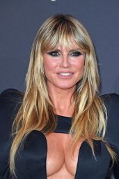 Heidi Klum Stuns in Avant-Garde Black Mini Dress at 
